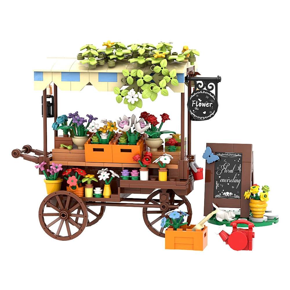 Moc Flower Vehicle Building Blocks Ideal DIY Model Deco - ToylandEU