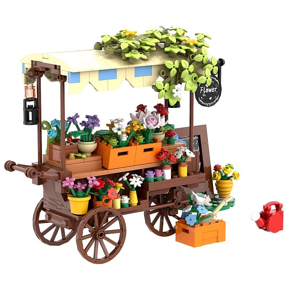 Moc Flower Vehicle Building Blocks Ideal DIY Model Deco - ToylandEU
