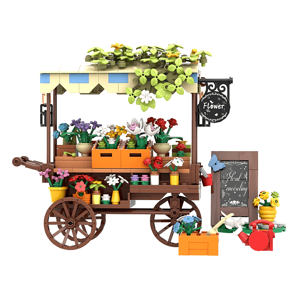Moc Flower Vehicle Building Blocks Ideal DIY Model Deco - ToylandEU