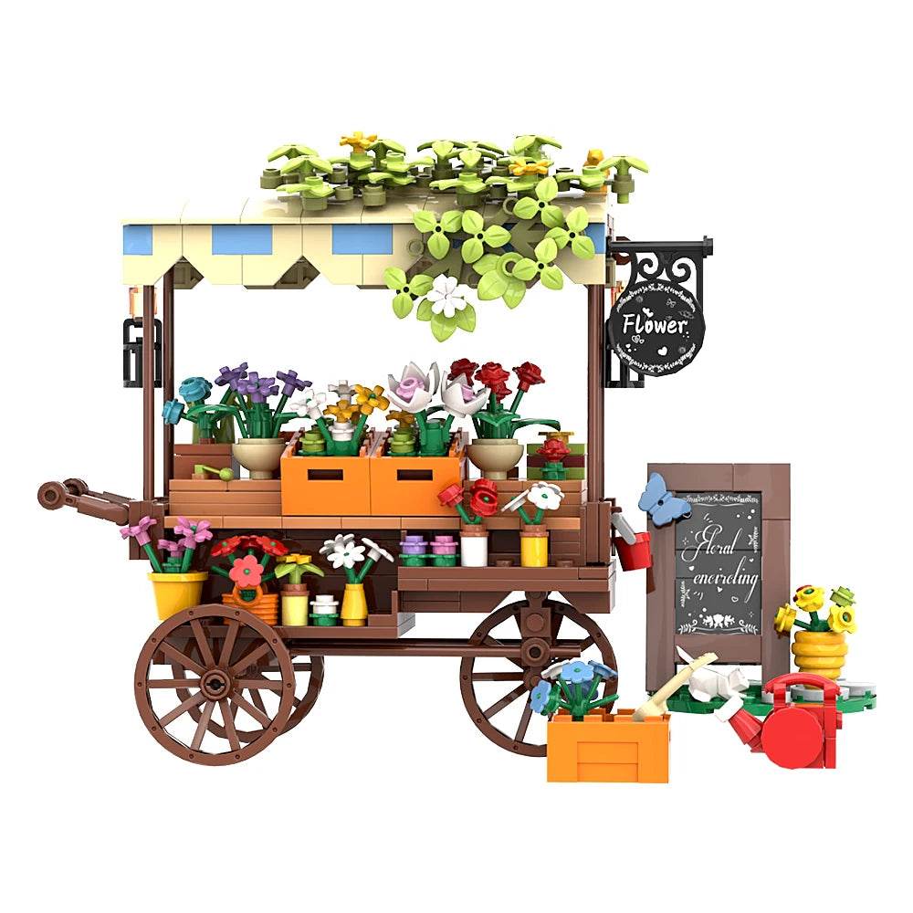 Moc Flower Vehicle Building Blocks Ideal DIY Model Deco - ToylandEU