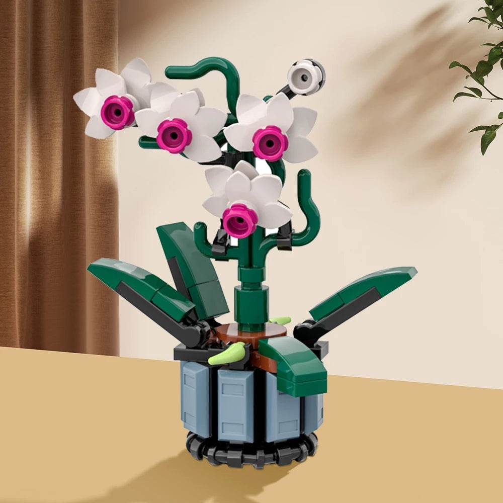 Moc Micro Orchid with Vase Building Blocks 10311 DIY Model - ToylandEU