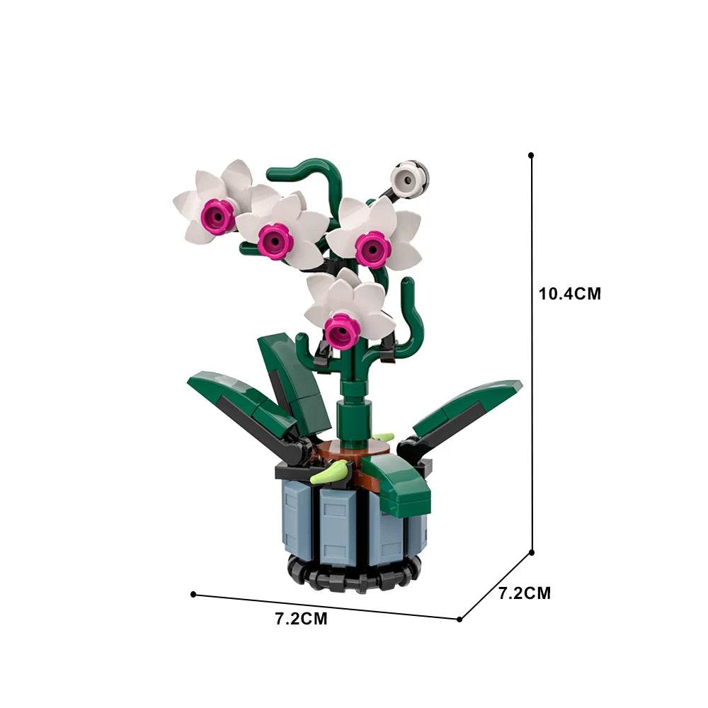Moc Micro Orchid with Vase Building Blocks 10311 DIY Model - ToylandEU