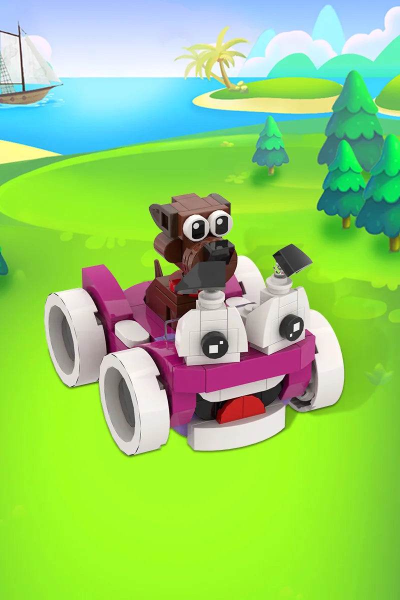 Moc Putt-Putt & Pep Model Building Blocks Cars Gift for Kids - ToylandEU