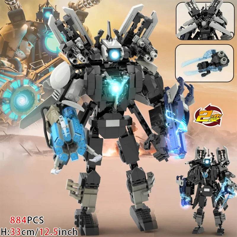 Moc Skibidi Toilet Action Figures Building Blocks For Kids Building Bricks MOC - ToylandEU