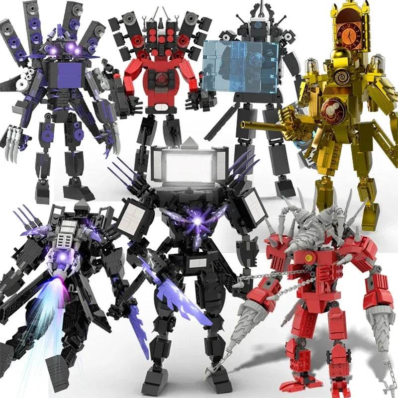 Moc Skibidi Toilet Action Figures Building Blocks For Kids Building Bricks MOC - ToylandEU