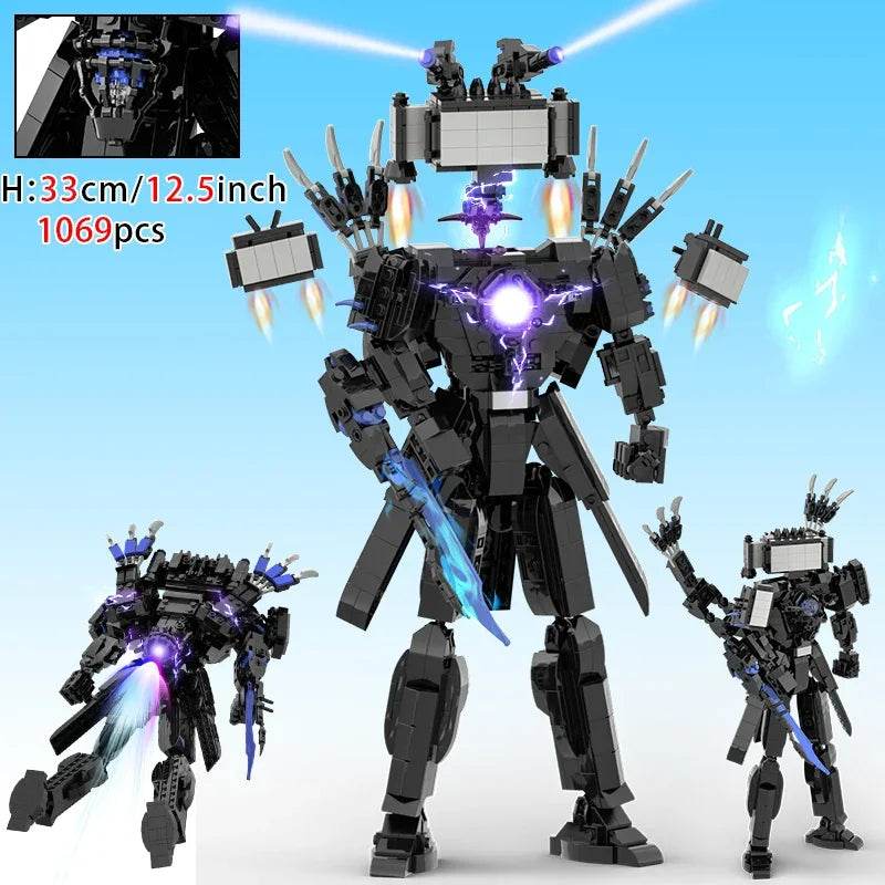 Moc Skibidi Toilet Action Figures Building Blocks For Kids Building Bricks MOC - ToylandEU