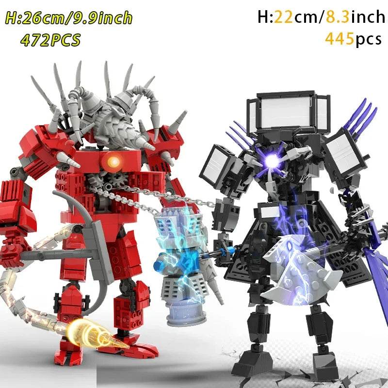 Moc Skibidi Toilet Action Figures Building Blocks For Kids Building Bricks MOC - ToylandEU