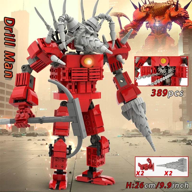 Moc Skibidi Toilet Action Figures Building Blocks For Kids Building Bricks MOC - ToylandEU