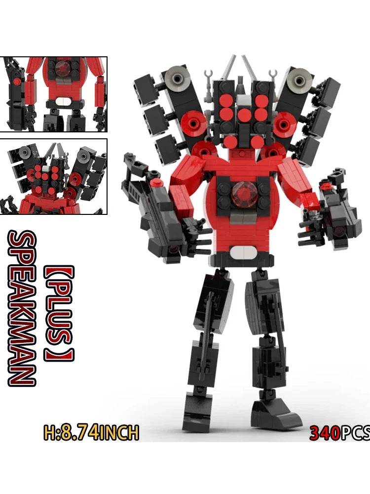 Moc Skibidi Toilet Action Figures Building Blocks For Kids Building Bricks MOC - ToylandEU