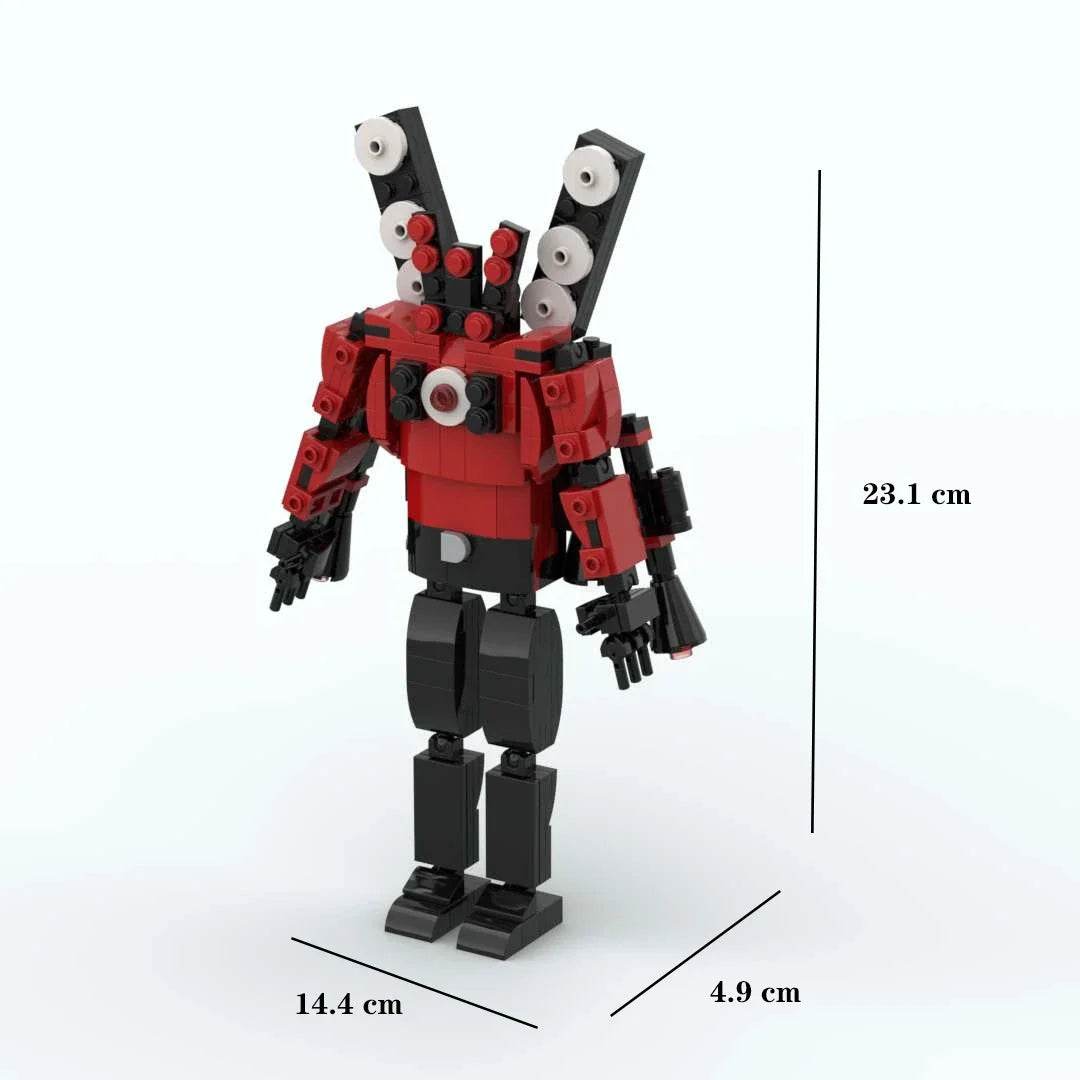 Moc Skibidi Toilet Action Figures Building Blocks For Kids Building Bricks MOC - ToylandEU