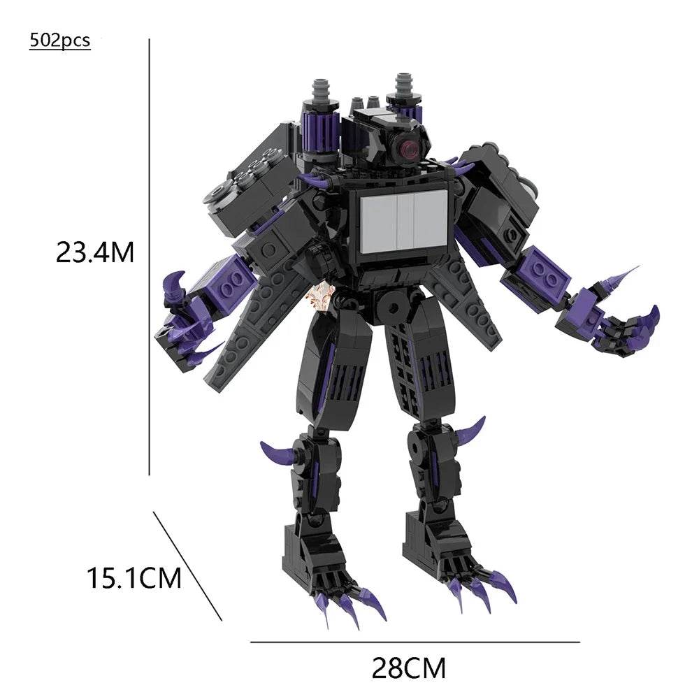 Moc Skibidi Toilet Action Figures Building Blocks For Kids Building Bricks MOC - ToylandEU