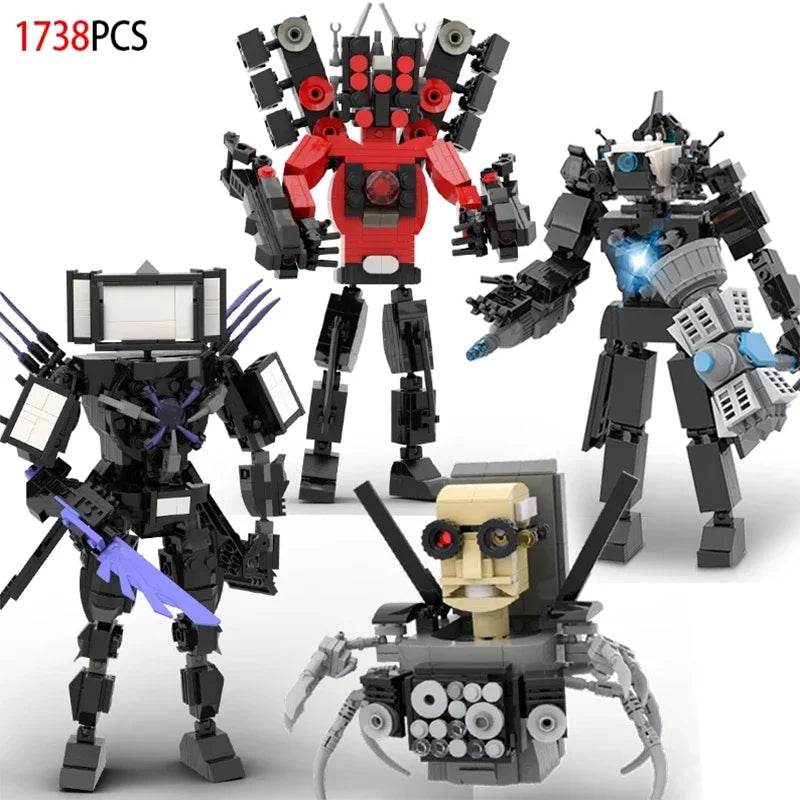 Moc Skibidi Toilet Action Figures Model Building Blocks Toys - ToylandEU