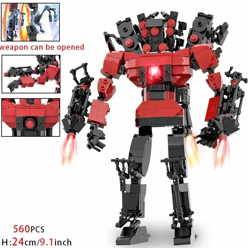 Moc Skibidi Toilet Action Figures Model Building Blocks Toys - ToylandEU