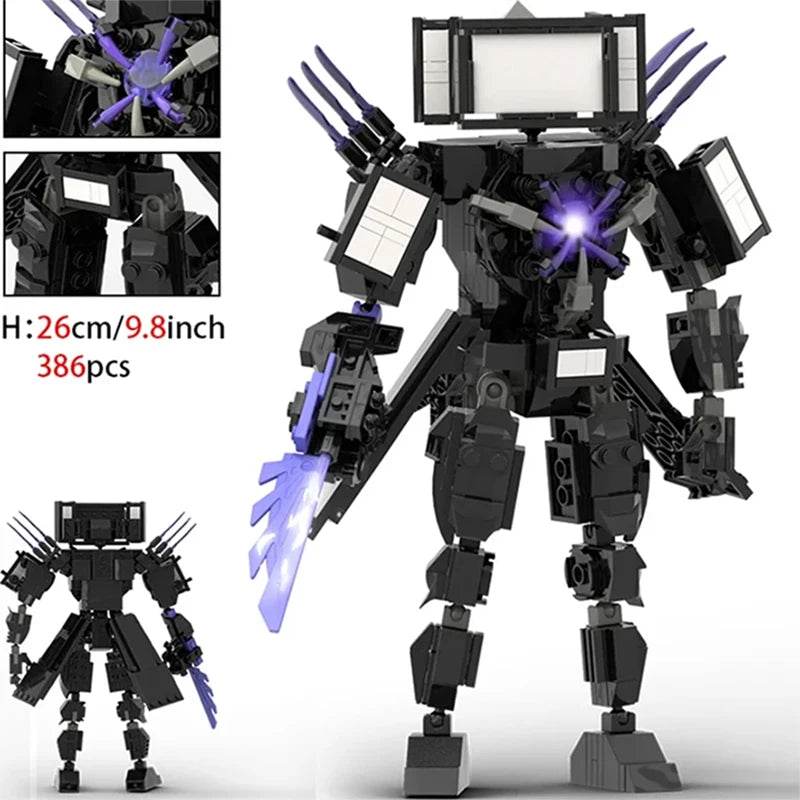 Moc Skibidi Toilet Action Figures Model Building Blocks Toys - ToylandEU