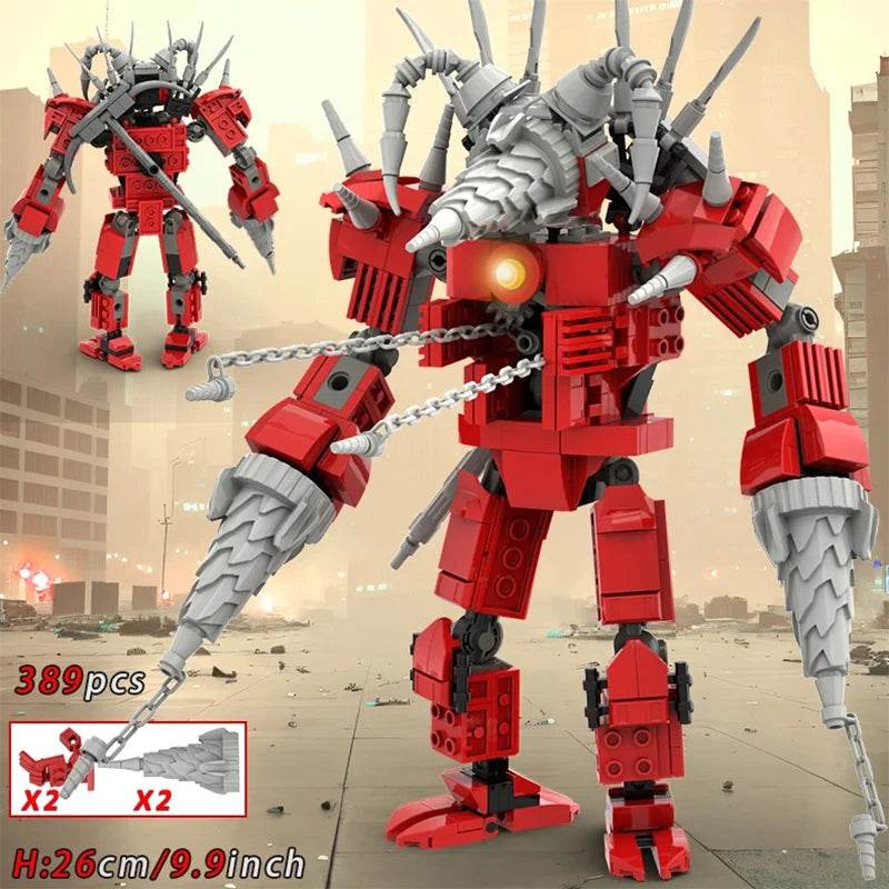 Moc Skibidi Toilet Figures Model Blocks Titan Cameraman Speakerman Construction Toys for Boys Halloween Party Gifts - ToylandEU