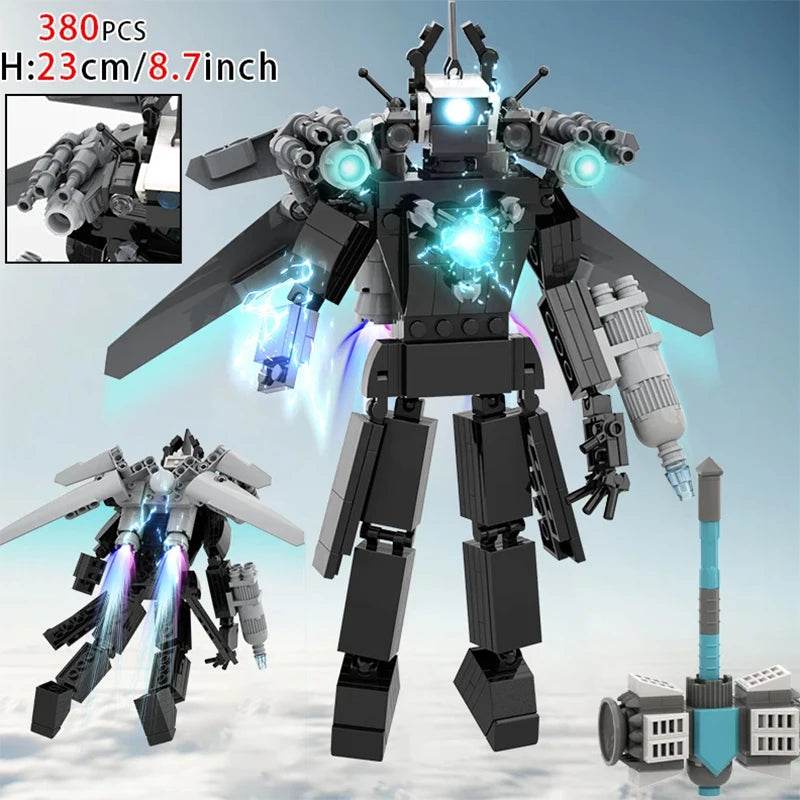 Moc Skibidi Toilet Figures Model Blocks Titan Cameraman Speakerman Construction Toys for Boys Halloween Party Gifts - ToylandEU