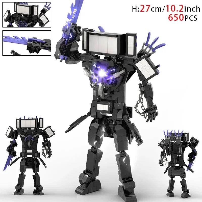 Moc Skibidi Toilet Figures Model Blocks Titan Cameraman Speakerman Construction Toys for Boys Halloween Party Gifts - ToylandEU