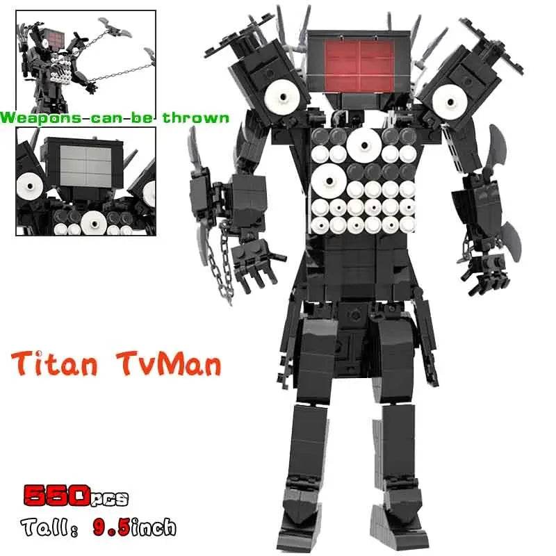 Moc Skibidi Toilet Figures Model Blocks Titan Cameraman Speakerman Construction Toys for Boys Halloween Party Gifts - ToylandEU