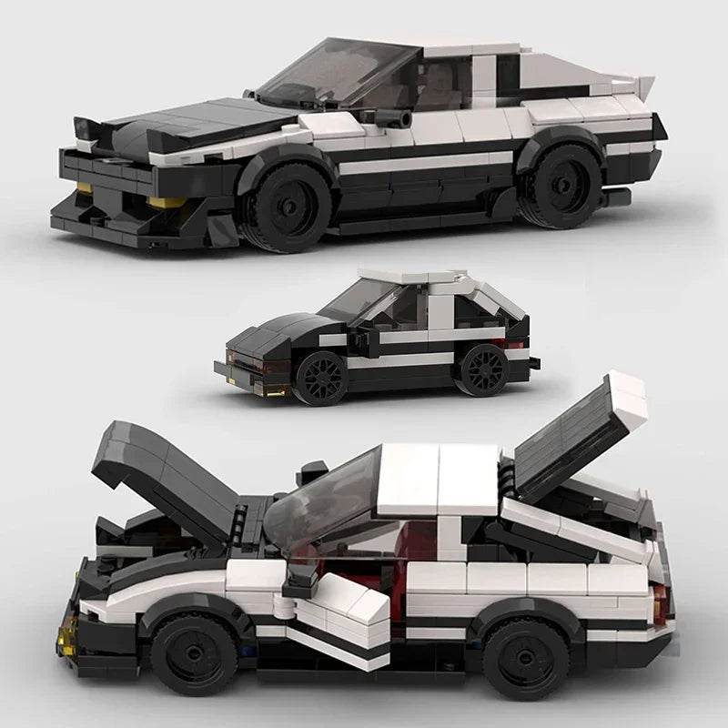 Moc Speed Champions AE86 Cars Racers Building Blocks Set - ToylandEU