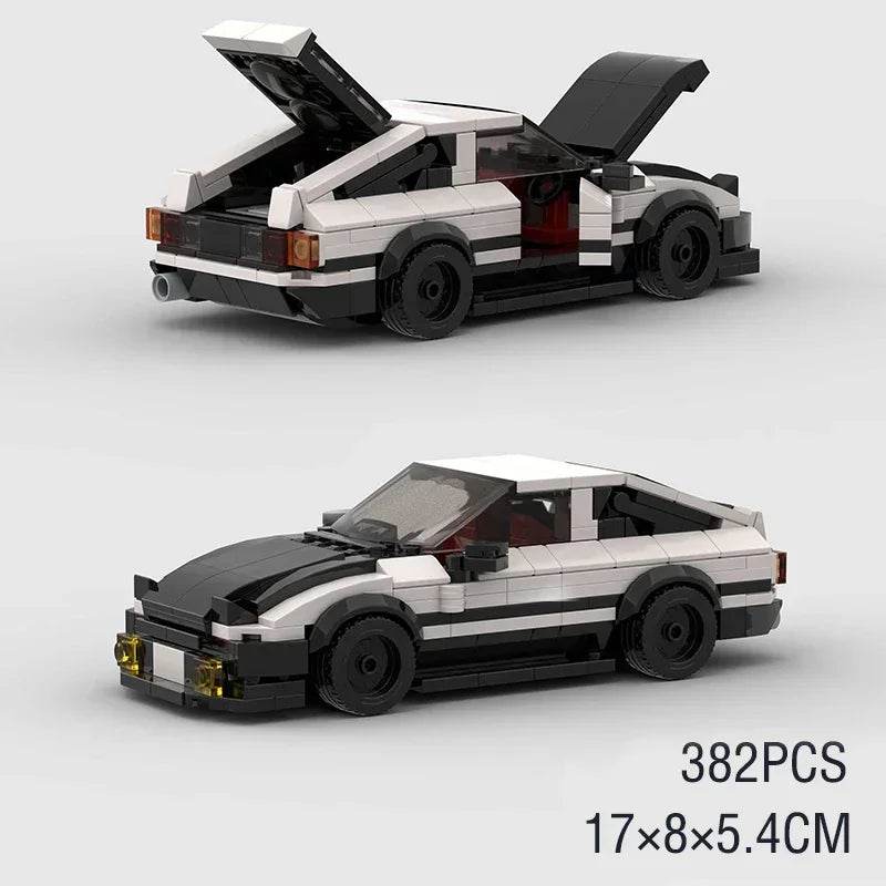 Moc Speed Champions AE86 Cars Racers Building Blocks Set - ToylandEU