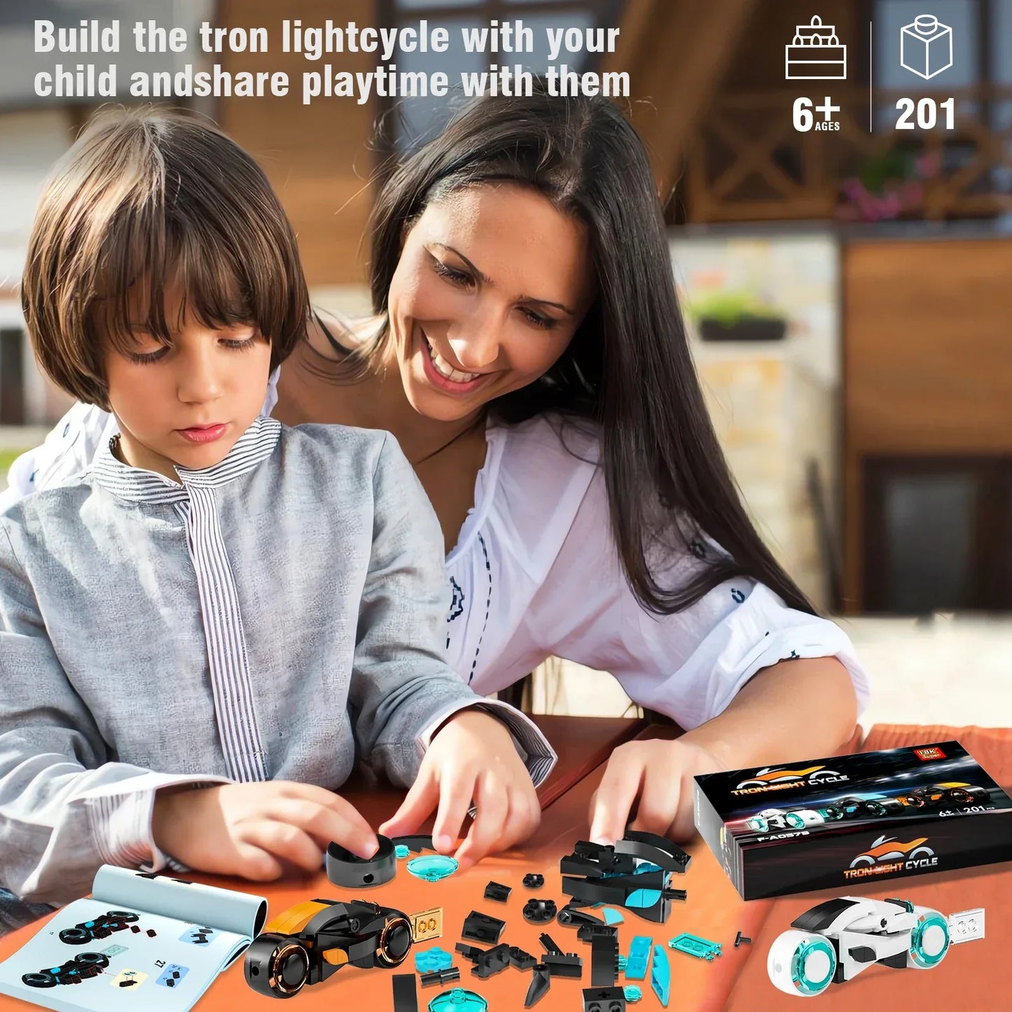 Moc Tron Motorcycle Building Blocks Lego Compatible Set - ToylandEU