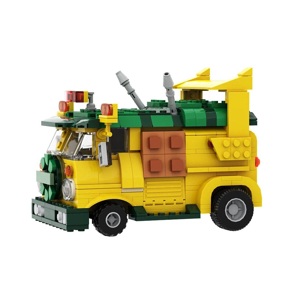Moc Turtle Sewer and Van Party Wagon Building Blocks Set - ToylandEU