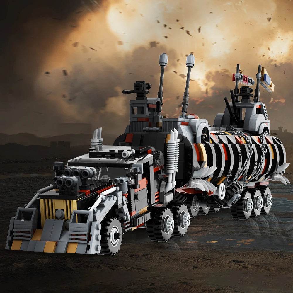 Moc V8 Interceptor Building Blocks MAD MAX War Rig Truck Set - ToylandEU