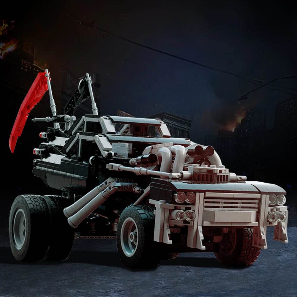 Moc V8 Interceptor Building Blocks MAD MAX War Rig Truck Set - ToylandEU