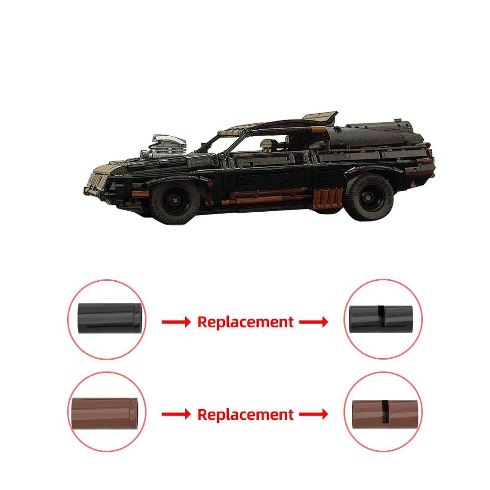 Moc V8 Interceptor Building Blocks MAD MAX War Rig Truck Set - ToylandEU