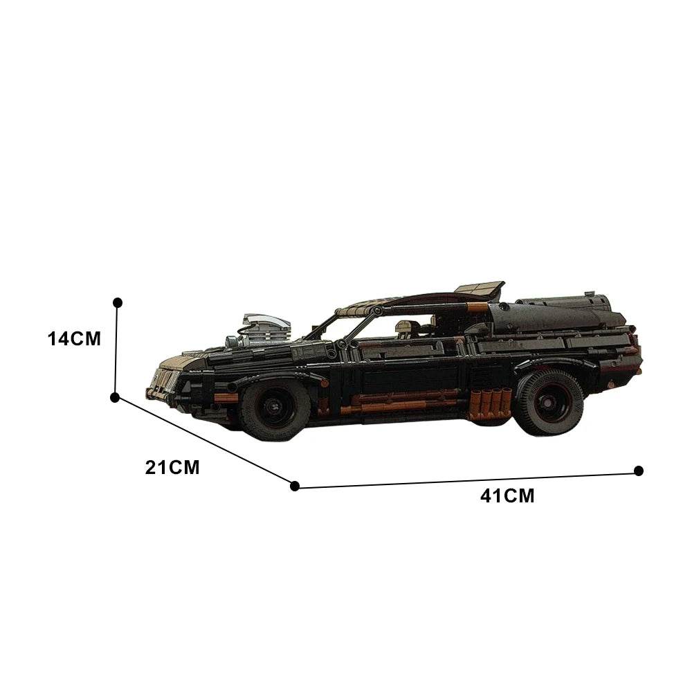 Moc V8 Interceptor Building Blocks MAD MAX War Rig Truck Set - ToylandEU