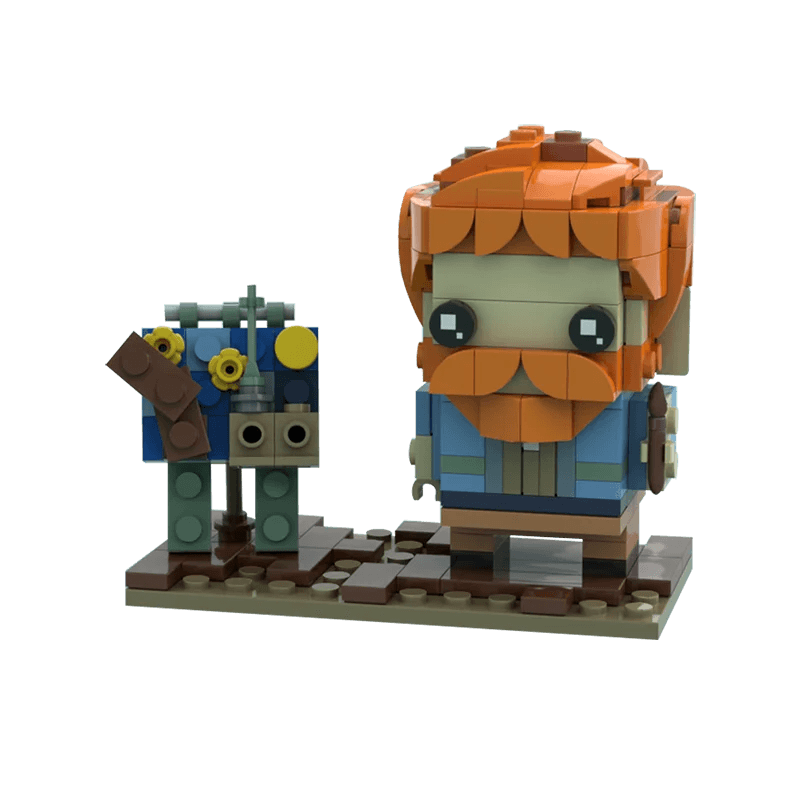 Moc Vincent Van Gogh Brickheadz Classic Movie Building Blocks Building Bricks MOC - ToylandEU