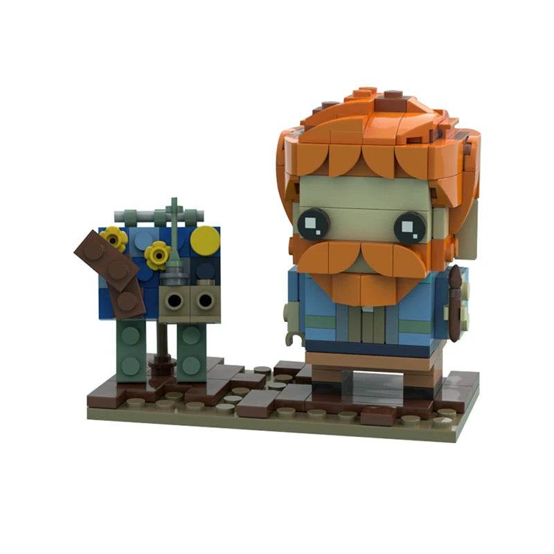 Moc Vincent Van Gogh Brickheadz Classic Movie Building Blocks Building Bricks MOC - ToylandEU