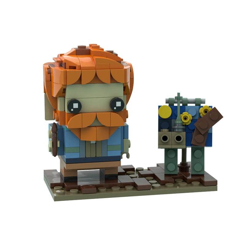 Moc Vincent Van Gogh Brickheadz Classic Movie Building Blocks Building Bricks MOC - ToylandEU