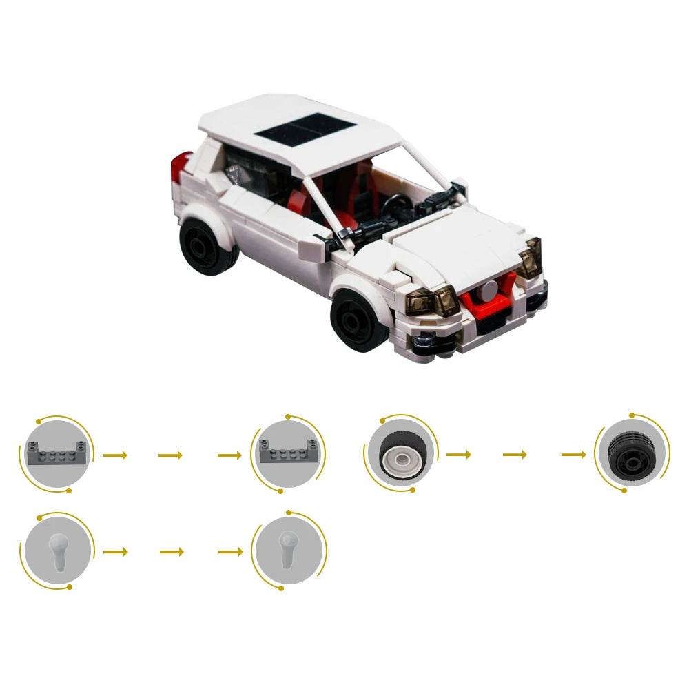 Moc Volkswagen Golf GTI Mk5 Building Blocks Vehicle Toy - ToylandEU