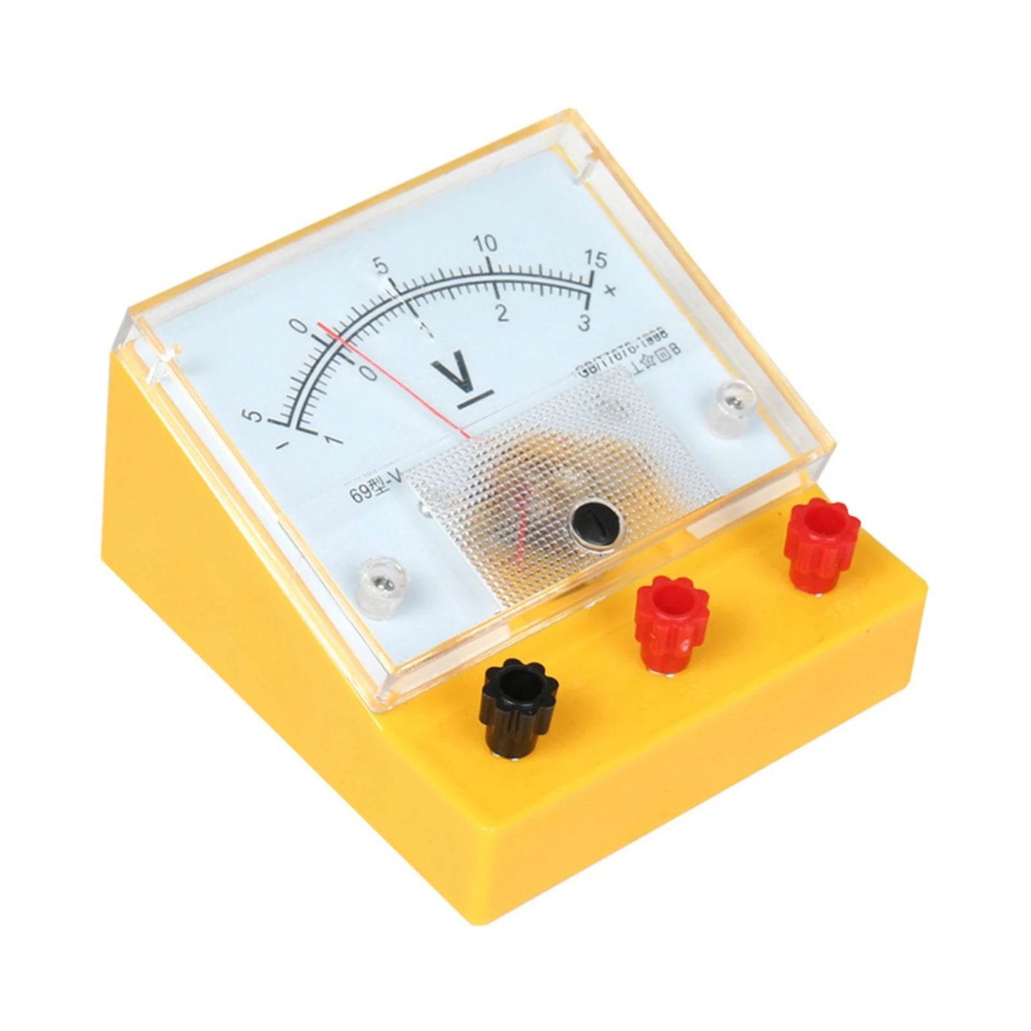 Model 69 Physics Analog DC Voltage Meter Panel Voltmeter Physical Electricity Teaching Instrument - ToylandEU