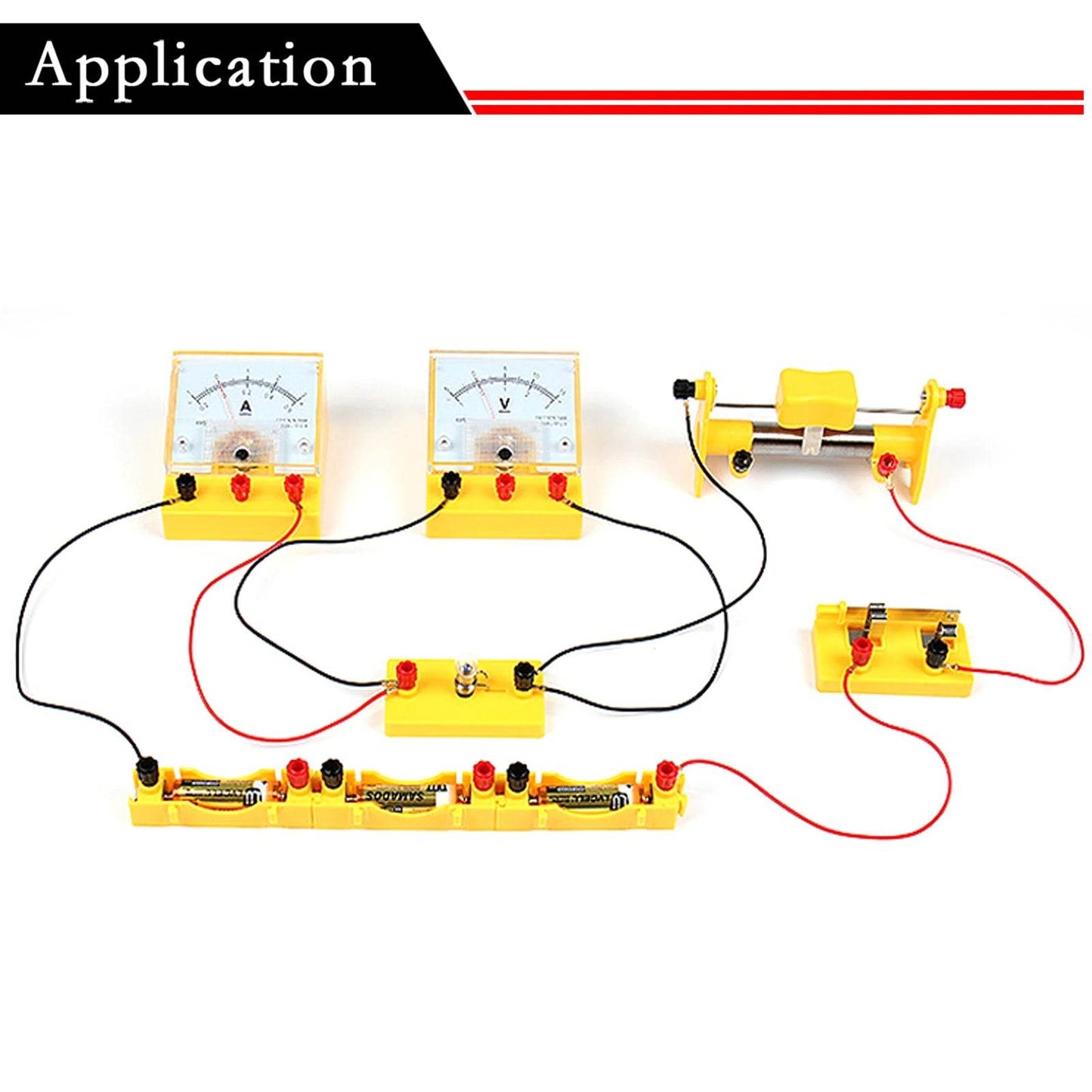 Model 69 Physics Analog DC Voltage Meter Panel Voltmeter Physical Electricity Teaching Instrument - ToylandEU