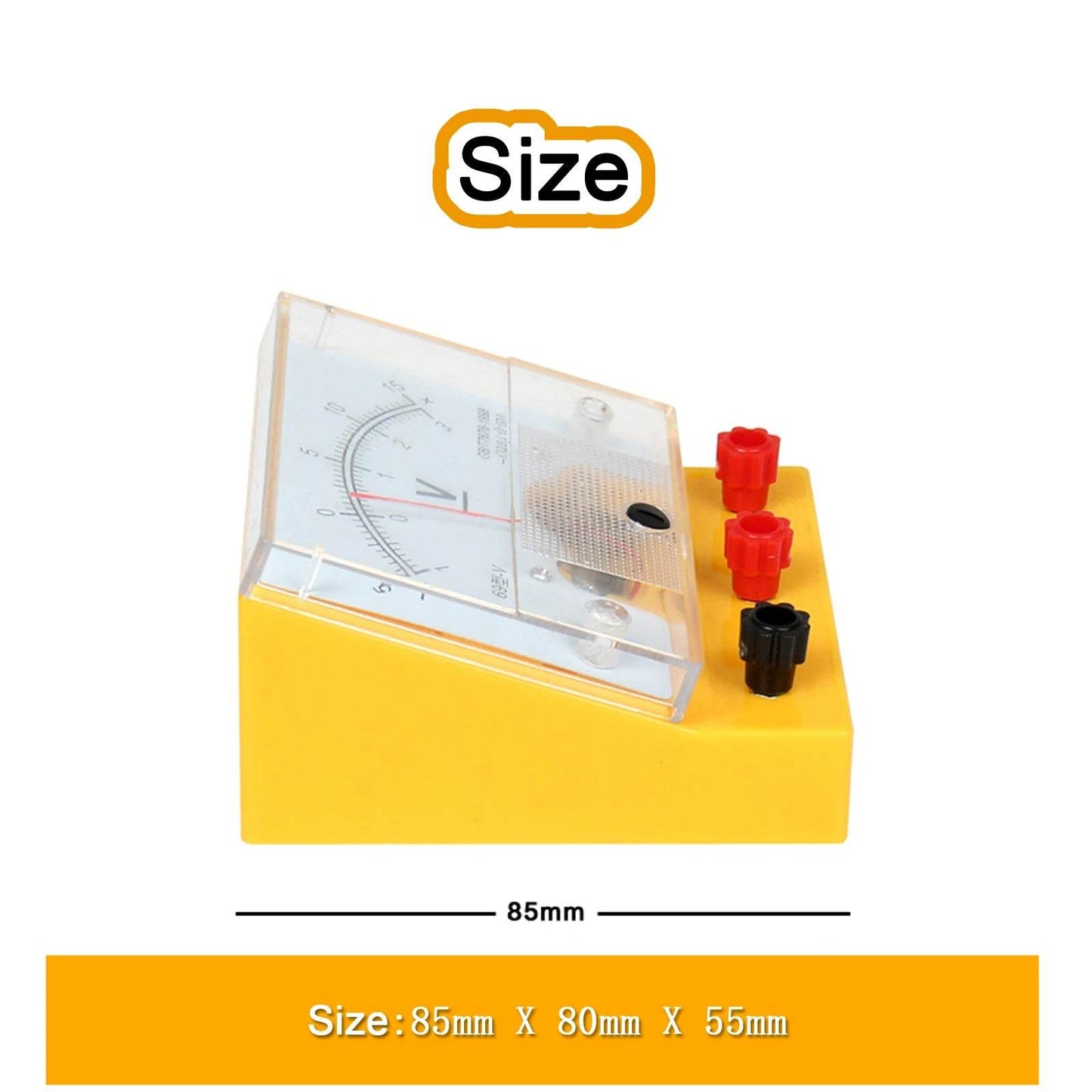 Model 69 Physics Analog DC Voltage Meter Panel Voltmeter Physical Electricity Teaching Instrument - ToylandEU