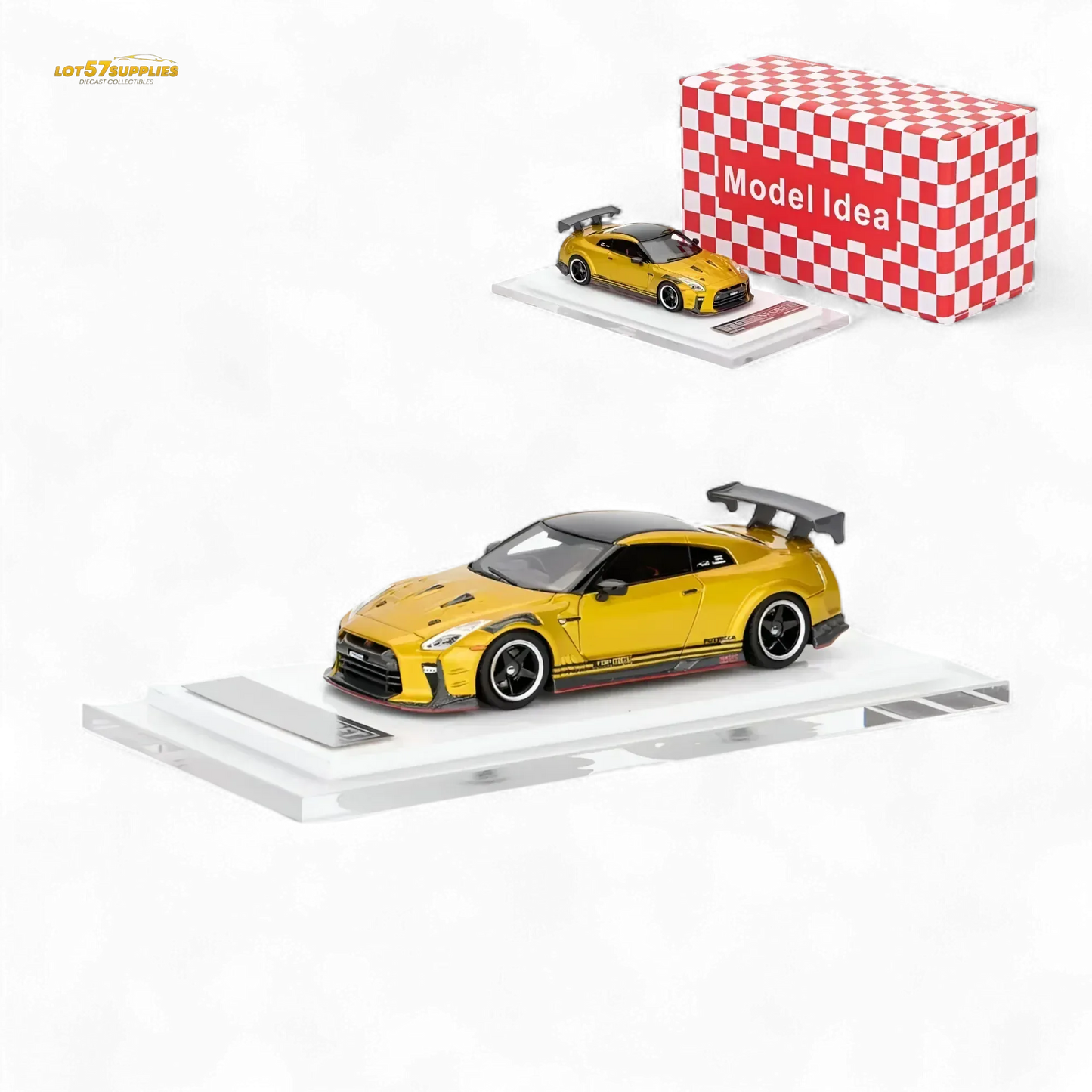 Model Idea GT-R R35 TOP SECRET Modified Version Resin 1:64 - Limited to 299pcs - ToylandEU