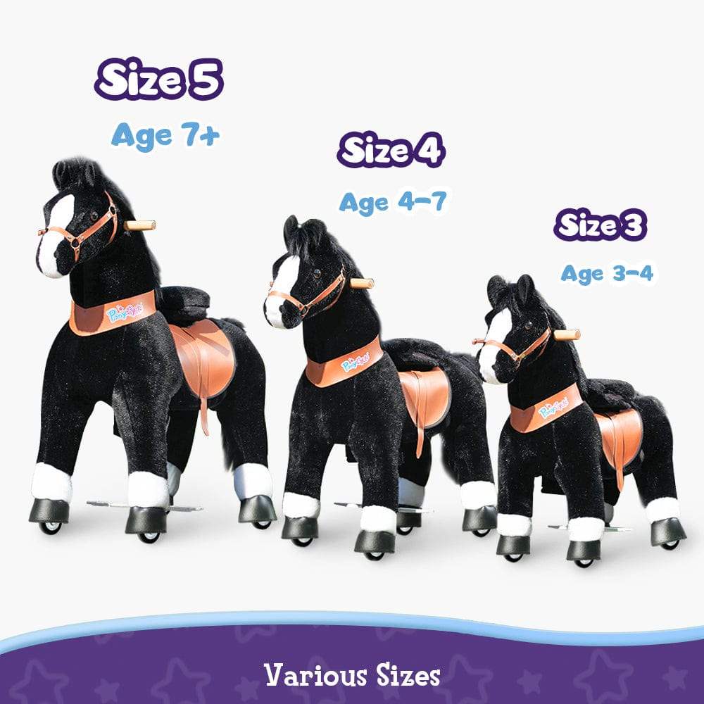 Model U® Horse Ride-On Toy Age 3–4 – Black - PonyCycle, Inc.