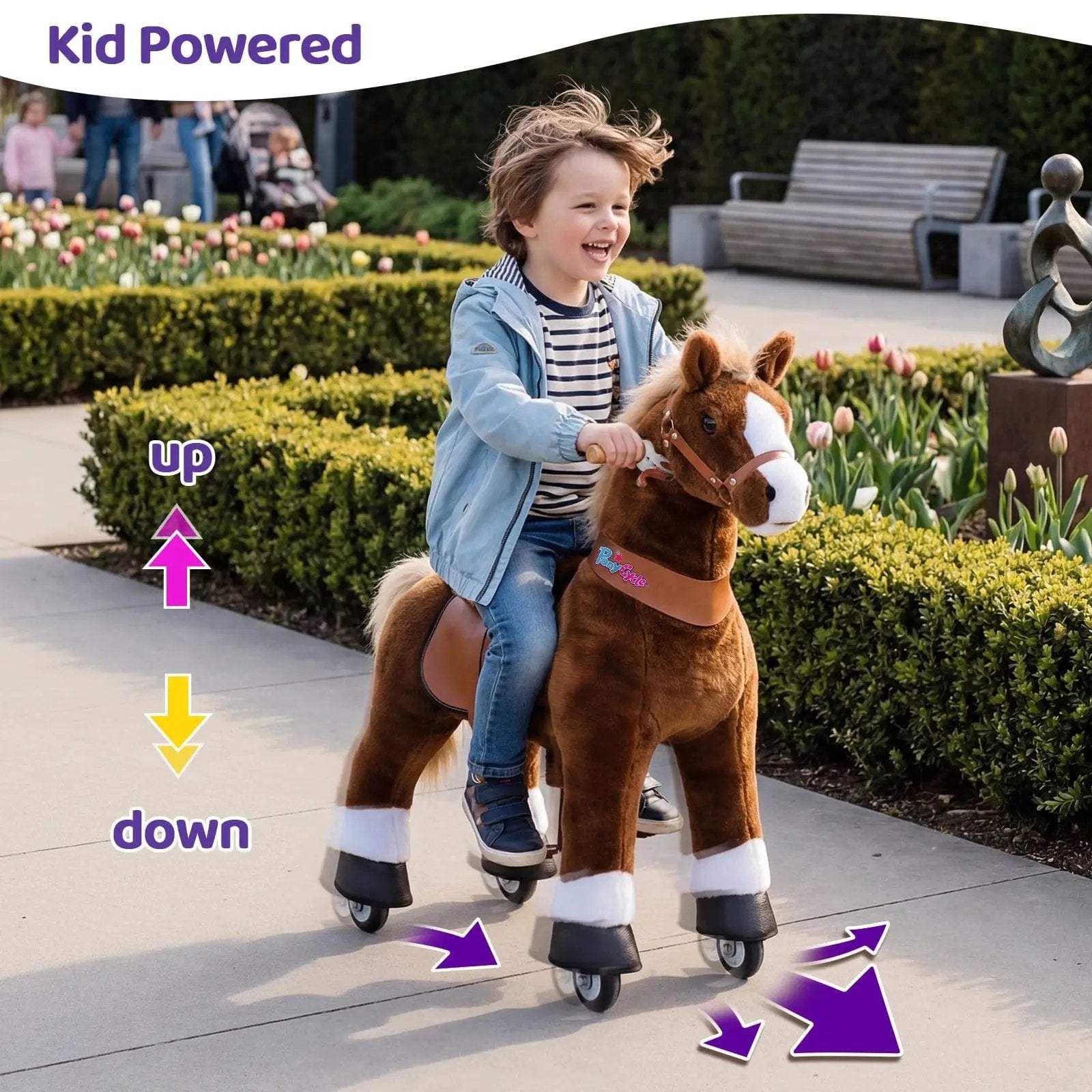 Model U® Horse Ride-On Toy Age 3–4 – Brown - PonyCycle, Inc.