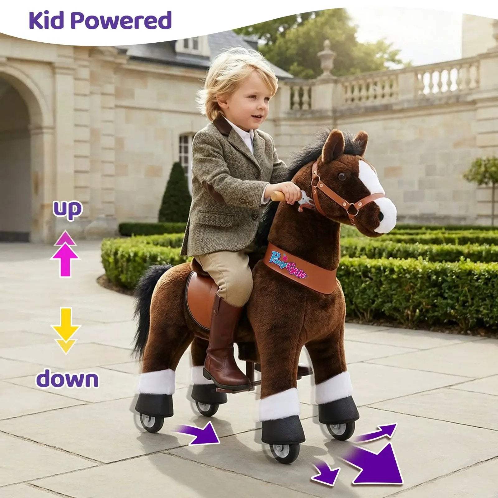 Model U® Horse Ride-On Toy Age 3–4 – Chocolate - PonyCycle, Inc.
