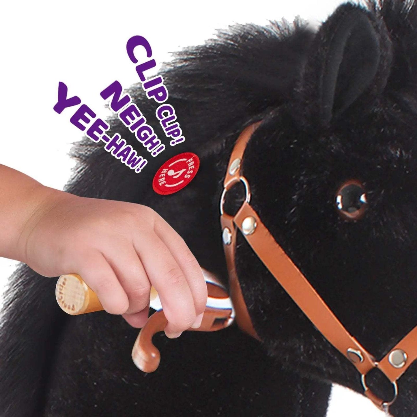 Model U® Horse Ride-On Toy Age 4–7 – Black - PonyCycle, Inc.