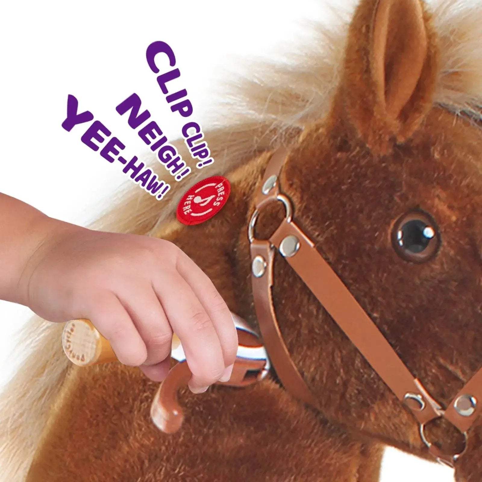 Model U® Horse Ride-On Toy Age 4–7 – Brown - ToylandEU