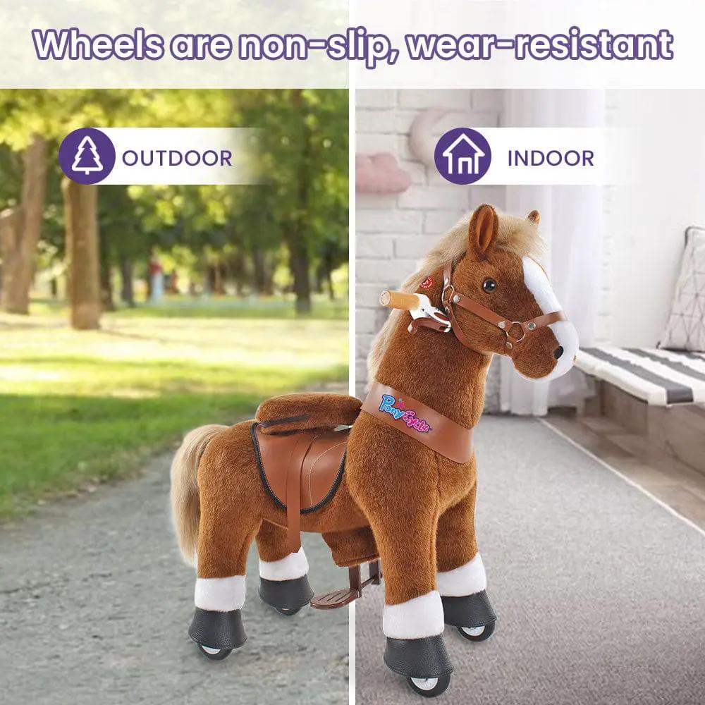 Model U® Horse Ride-On Toy Age 4–7 – Brown - PonyCycle, Inc.
