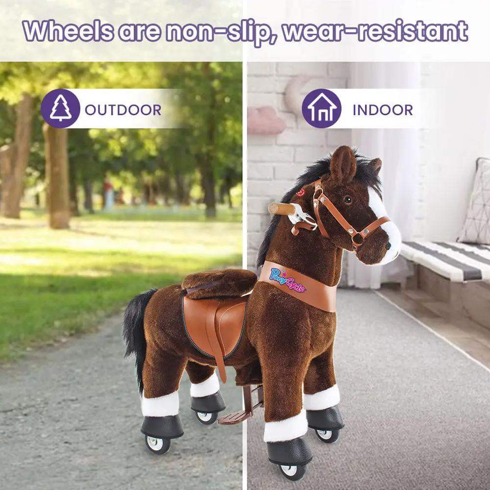Model U® Horse Ride-On Toy Age 4–7 – Chocolate - PonyCycle, Inc.