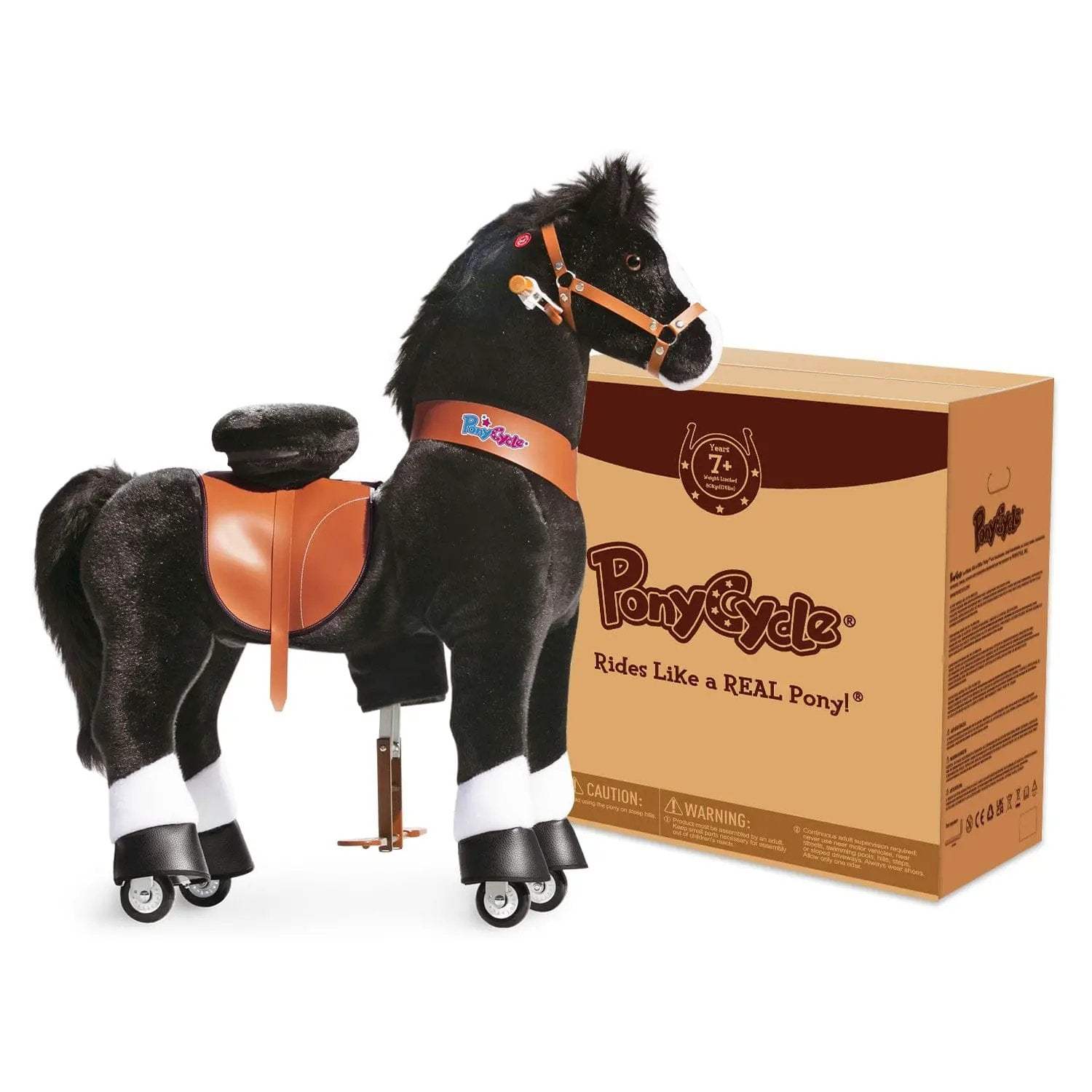Model U® Horse Ride-On Toy Age 7+ – Black - PonyCycle, Inc.