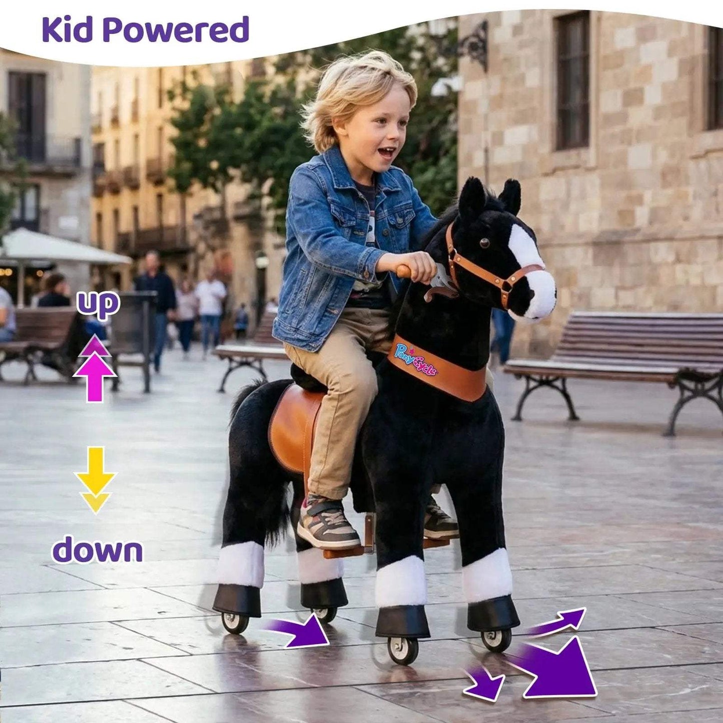 Model U® Horse Ride-On Toy Age 7+ – Black - PonyCycle, Inc.