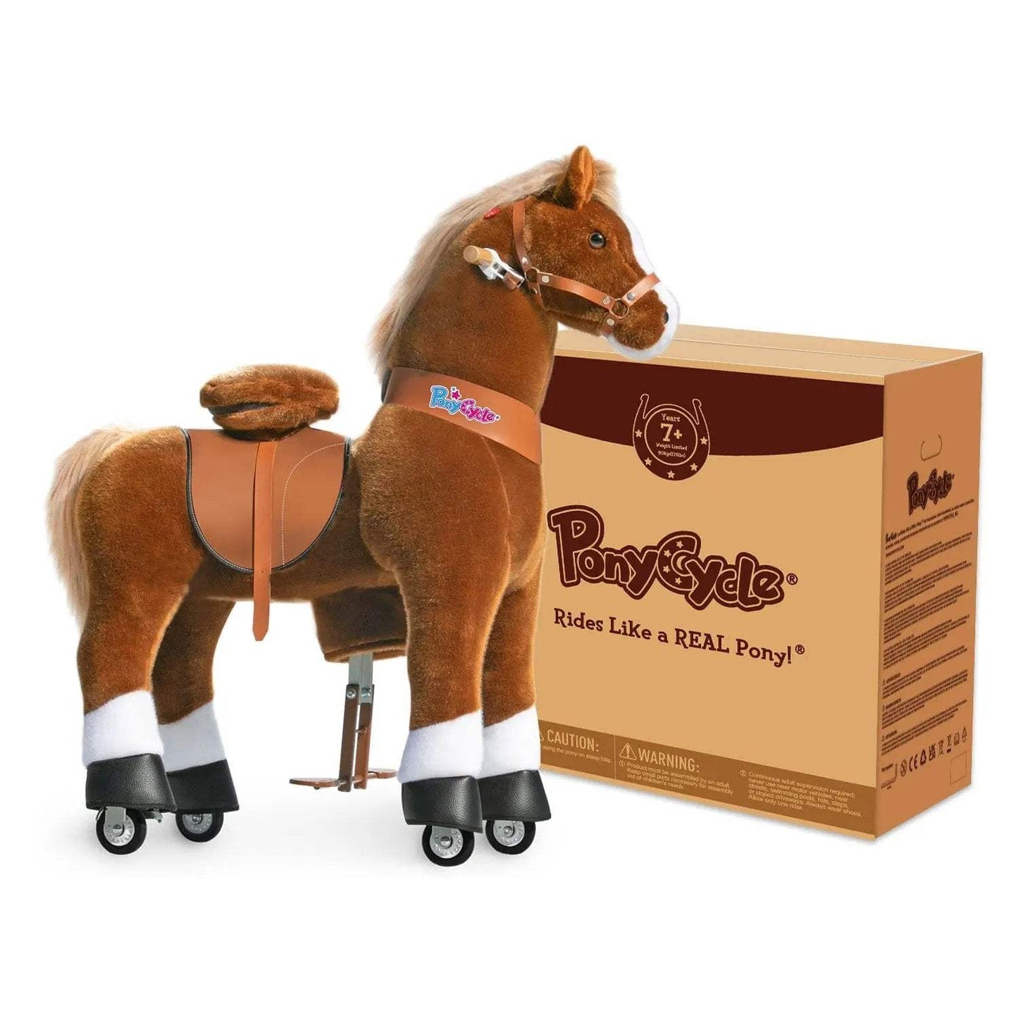 Model U® Horse Ride-On Toy Age 7+ – Brown - PonyCycle, Inc.