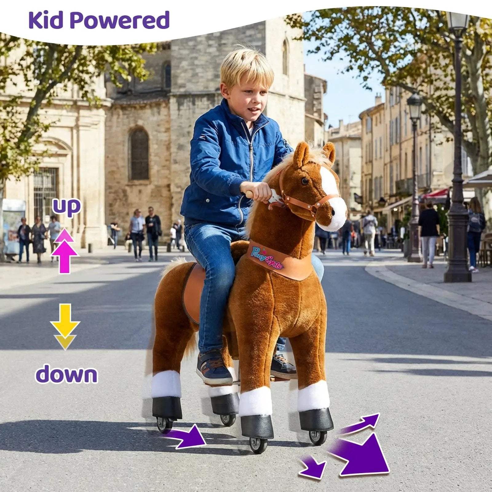 Model U® Horse Ride-On Toy Age 7+ – Brown - PonyCycle, Inc.