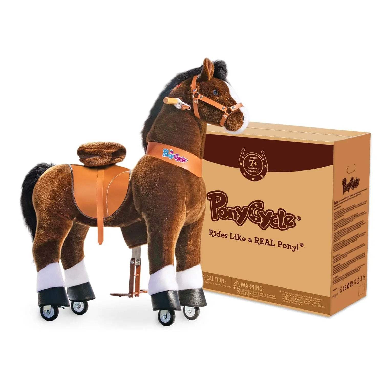 Model U® Horse Ride-On Toy Age 7+ – Chocolate - PonyCycle, Inc.